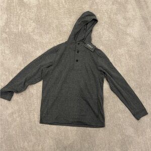 Nau Dark Gray Hooded Shirt